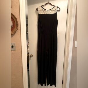 Black Jumpsuit w/ Lacy Details (XL)
